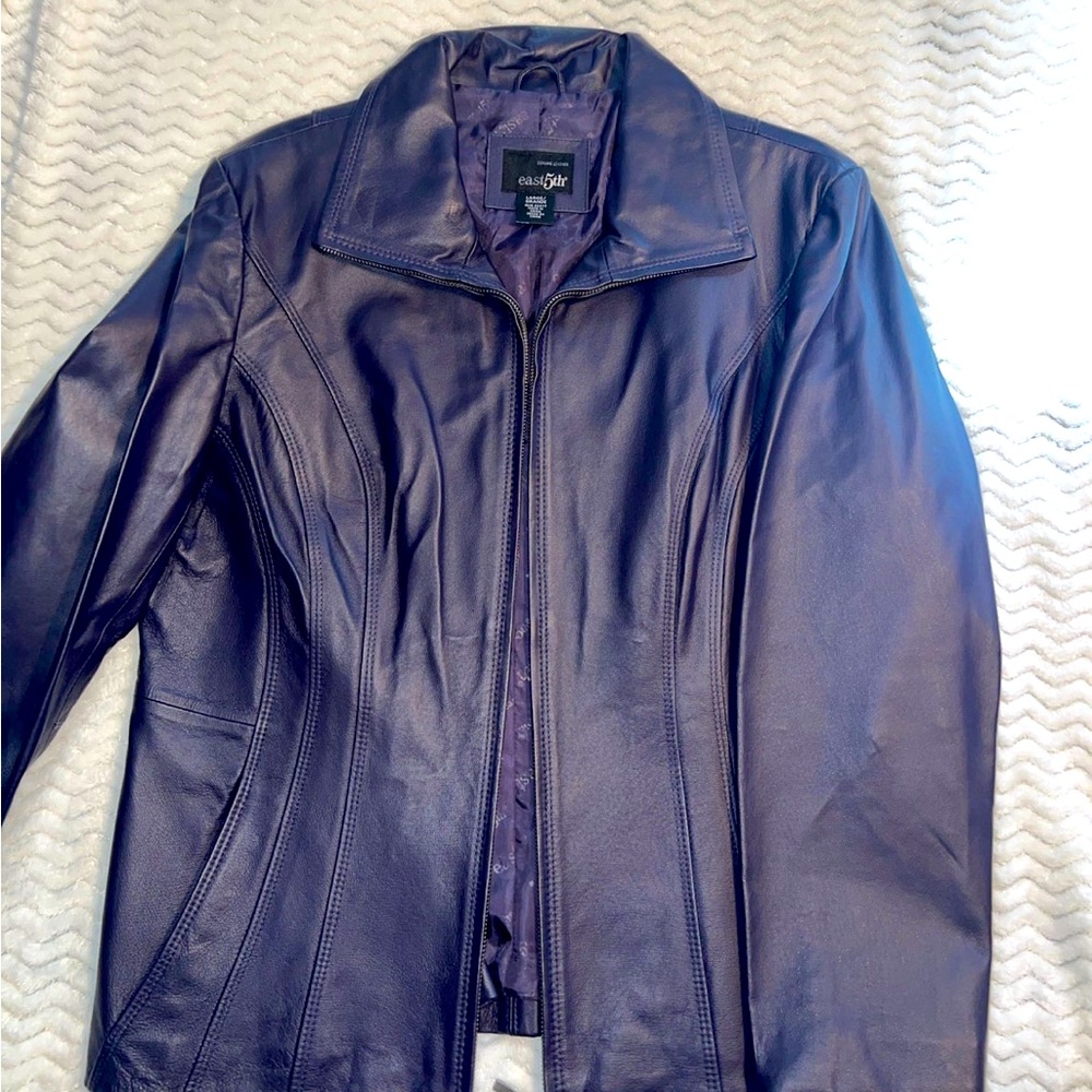 Genuine Leather Blazer
